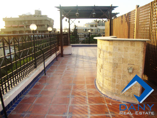 Residential Penthouse For Rent Semi Furnished in Maadi Sarayat Great Cairo Egypt