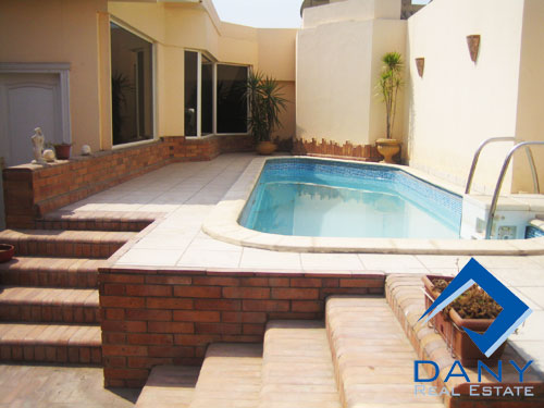 Residential Penthouse For Rent Furnished in Maadi Sarayat Great Cairo Egypt